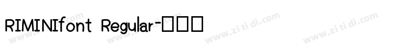 RIMINIfont Regular字体转换